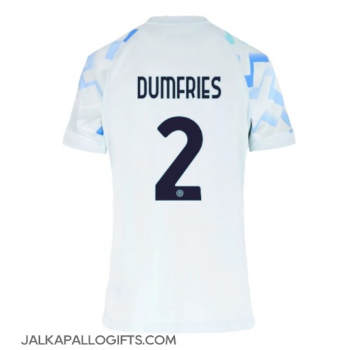 Inter Milan Denzel Dumfries #2 Vieraspaita Naiset 2025-26 Lyhythihainen Inter Milan Denzel Dumfries #2 Vieraspaita Naiset 2025-26 Lyhythihainen